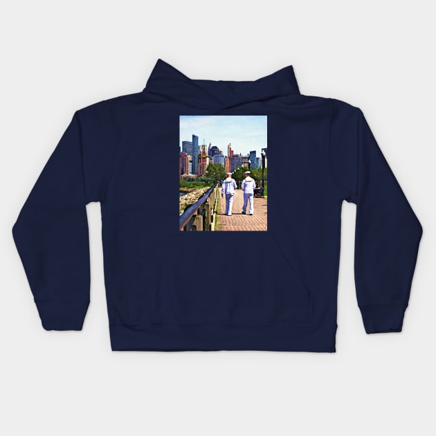 Liberty State Park Fleet Week Kids Hoodie by SusanSavad